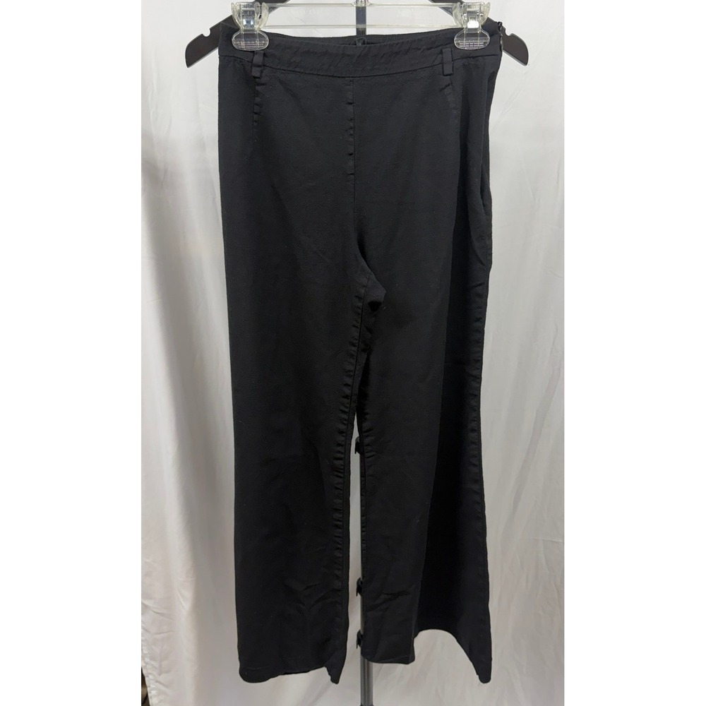 Vintage Escada Women's‎ Black Wool Wide Leg Business Career Trousers EU 36